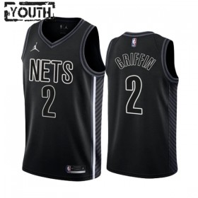 Barn Brooklyn Nets Tröja Blake Griffin 2 2022-23 Statement Edition Svart Swingman
